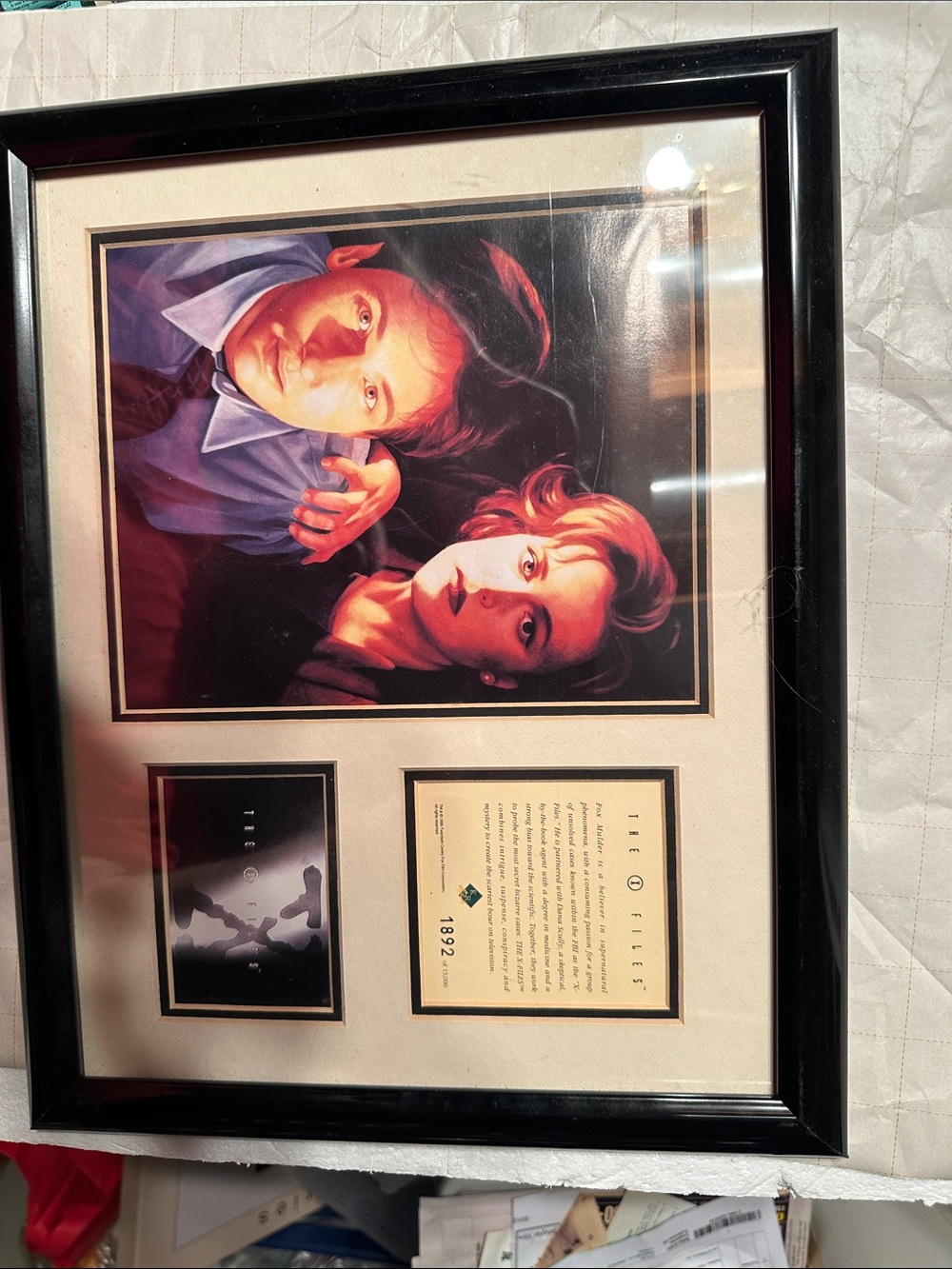 Vintage “The X Files” Limited Edition framed art print